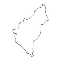 dosso Region Karte, administrative Aufteilung von das Land von Niger. Vektor Illustration.