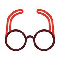 årgång glasögon tjock linje två Färg ikoner för personlig och kommersiell använda sig av. vektor