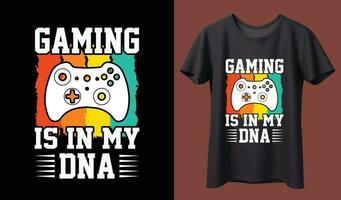 Gaming-T-Shirt-Design vektor