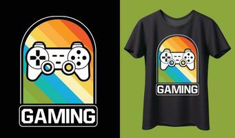 gaming t-shirt design vektor