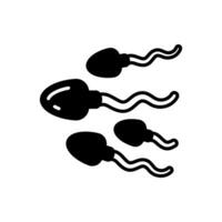 Spermien Symbol im Vektor. Illustration vektor
