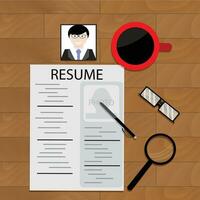 Job Jagd Vektor, Werdegang und Job Sucher, Rekrutierung Job Anwendung Illustration vektor