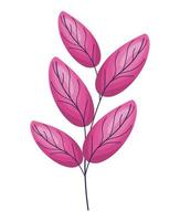 süße rosa Blätter vektor