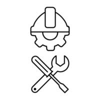 Ingenieurwesen Symbol Vektor. Herstellung Illustration unterzeichnen. Ingenieur Symbol. Technologie Logo. vektor