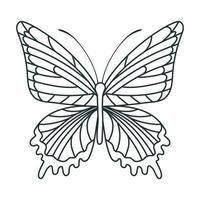 süßes Schmetterlingssymbol vektor