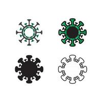 Virus Corona Virus Design Logo Virus Vektor und Design Symbol Symbol