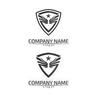 Falcon Wings Logo Vorlage Vektor Icon Logo Design App