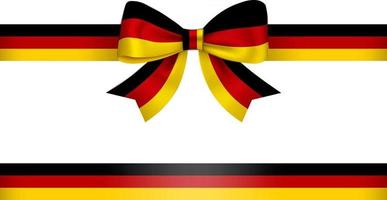 Schleife und Band mit deutschen Flaggenfarben vektor