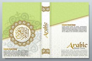 arabicum mönster bok omslag design, islamic lyx design vektor