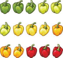 färsk grönsaker illustration, grönsaker blanda vektor