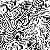 svartvit klotter abstrakt sömlös bakgrund med stroke linje. vektor