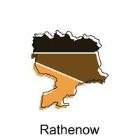 Karte Stadt von rathenow Illustration Design Vorlage auf Weiß Hintergrund, geeignet zum Ihre Unternehmen vektor