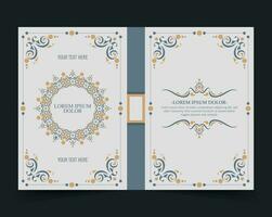 färgrik dekorativ bok omslag design vektor