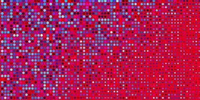 ljusblå, röd vektorbakgrund med bubblor. färgglad illustration med lutande prickar i naturstil. mönster för tapeter, gardiner. vektor