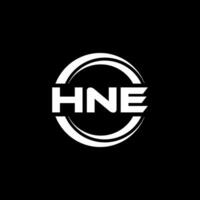 hne logotyp design, inspiration för en unik identitet. modern elegans och kreativ design. vattenmärke din Framgång med de slående detta logotyp. vektor