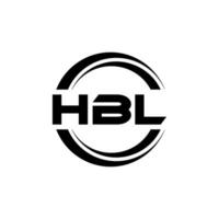 hbl Logo Design, Inspiration zum ein einzigartig Identität. modern Eleganz und kreativ Design. Wasserzeichen Ihre Erfolg mit das auffällig diese Logo. vektor