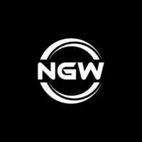 ngw logotyp design, inspiration för en unik identitet. modern elegans och kreativ design. vattenmärke din Framgång med de slående detta logotyp. vektor