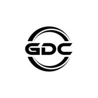 gdc logotyp design, inspiration för en unik identitet. modern elegans och kreativ design. vattenmärke din Framgång med de slående detta logotyp. vektor