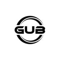 gub logotyp design, inspiration för en unik identitet. modern elegans och kreativ design. vattenmärke din Framgång med de slående detta logotyp. vektor