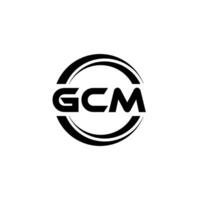 gcm logotyp design, inspiration för en unik identitet. modern elegans och kreativ design. vattenmärke din Framgång med de slående detta logotyp. vektor