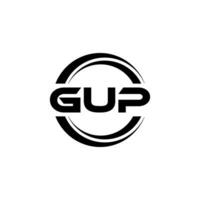 Gup Logo Design, Inspiration zum ein einzigartig Identität. modern Eleganz und kreativ Design. Wasserzeichen Ihre Erfolg mit das auffällig diese Logo. vektor