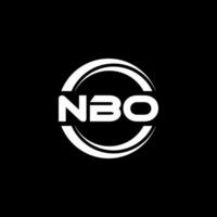 nbo Logo Design, Inspiration zum ein einzigartig Identität. modern Eleganz und kreativ Design. Wasserzeichen Ihre Erfolg mit das auffällig diese Logo. vektor