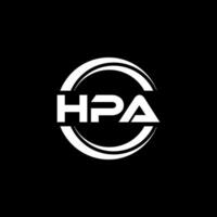 hpa logotyp design, inspiration för en unik identitet. modern elegans och kreativ design. vattenmärke din Framgång med de slående detta logotyp. vektor