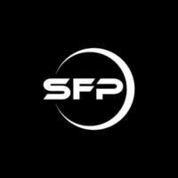 sfp Logo Design, Inspiration zum ein einzigartig Identität. modern Eleganz und kreativ Design. Wasserzeichen Ihre Erfolg mit das auffällig diese Logo. vektor