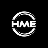 hme logotyp design, inspiration för en unik identitet. modern elegans och kreativ design. vattenmärke din Framgång med de slående detta logotyp. vektor