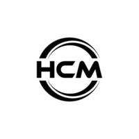 hcm logotyp design, inspiration för en unik identitet. modern elegans och kreativ design. vattenmärke din Framgång med de slående detta logotyp. vektor