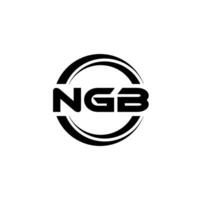 ngb logotyp design, inspiration för en unik identitet. modern elegans och kreativ design. vattenmärke din Framgång med de slående detta logotyp. vektor