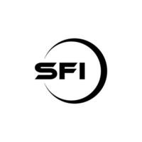 sfi logotyp design, inspiration för en unik identitet. modern elegans och kreativ design. vattenmärke din Framgång med de slående detta logotyp. vektor