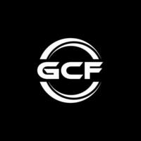 gcf logotyp design, inspiration för en unik identitet. modern elegans och kreativ design. vattenmärke din Framgång med de slående detta logotyp. vektor