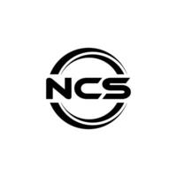 ncs logotyp design, inspiration för en unik identitet. modern elegans och kreativ design. vattenmärke din Framgång med de slående detta logotyp. vektor