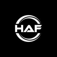 haf Logo Design, Inspiration zum ein einzigartig Identität. modern Eleganz und kreativ Design. Wasserzeichen Ihre Erfolg mit das auffällig diese Logo. vektor
