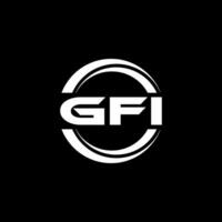 gfi logotyp design, inspiration för en unik identitet. modern elegans och kreativ design. vattenmärke din Framgång med de slående detta logotyp. vektor