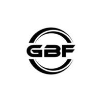 gbf logotyp design, inspiration för en unik identitet. modern elegans och kreativ design. vattenmärke din Framgång med de slående detta logotyp. vektor