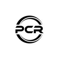 pcr logotyp design, inspiration för en unik identitet. modern elegans och kreativ design. vattenmärke din Framgång med de slående detta logotyp. vektor