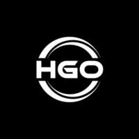 hgo logotyp design, inspiration för en unik identitet. modern elegans och kreativ design. vattenmärke din Framgång med de slående detta logotyp. vektor