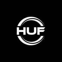 huf logotyp design, inspiration för en unik identitet. modern elegans och kreativ design. vattenmärke din Framgång med de slående detta logotyp. vektor