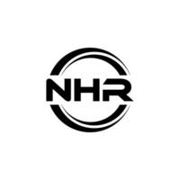 nhr logotyp design, inspiration för en unik identitet. modern elegans och kreativ design. vattenmärke din Framgång med de slående detta logotyp. vektor