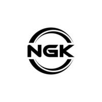 ngk Logo Design, Inspiration zum ein einzigartig Identität. modern Eleganz und kreativ Design. Wasserzeichen Ihre Erfolg mit das auffällig diese Logo. vektor