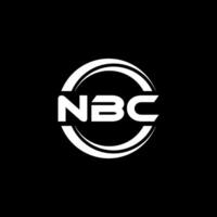 nbc Logo Design, Inspiration zum ein einzigartig Identität. modern Eleganz und kreativ Design. Wasserzeichen Ihre Erfolg mit das auffällig diese Logo. vektor