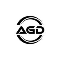 agd logotyp design, inspiration för en unik identitet. modern elegans och kreativ design. vattenmärke din Framgång med de slående detta logotyp. vektor