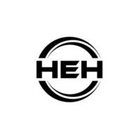 heh Logo Design, Inspiration zum ein einzigartig Identität. modern Eleganz und kreativ Design. Wasserzeichen Ihre Erfolg mit das auffällig diese Logo. vektor
