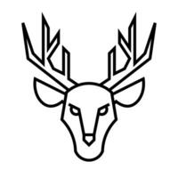Hirsch Symbol, Zeichen, Symbol im Linie Stil vektor