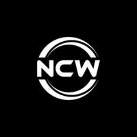 ncw logotyp design, inspiration för en unik identitet. modern elegans och kreativ design. vattenmärke din Framgång med de slående detta logotyp. vektor