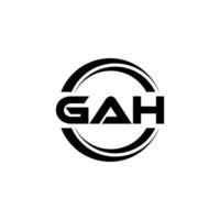 gah Logo Design, Inspiration zum ein einzigartig Identität. modern Eleganz und kreativ Design. Wasserzeichen Ihre Erfolg mit das auffällig diese Logo. vektor