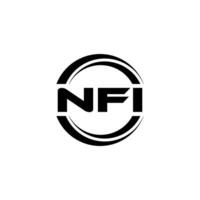 nfi logotyp design, inspiration för en unik identitet. modern elegans och kreativ design. vattenmärke din Framgång med de slående detta logotyp. vektor