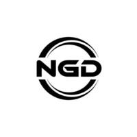 ngd Logo Design, Inspiration zum ein einzigartig Identität. modern Eleganz und kreativ Design. Wasserzeichen Ihre Erfolg mit das auffällig diese Logo. vektor